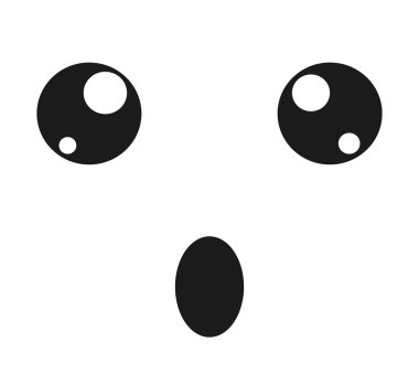 yüz ifade izole simgesi