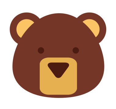 sevimli ayı izole simgesi tasarım