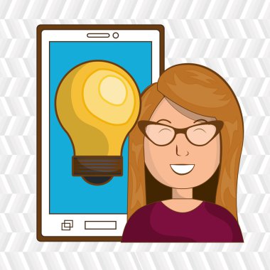 kişi ve ampul tasarım