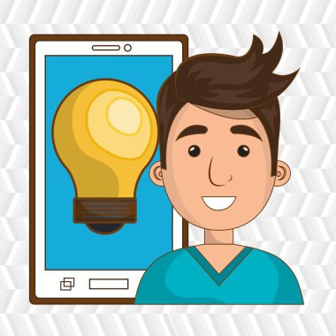 kişi ve ampul tasarım