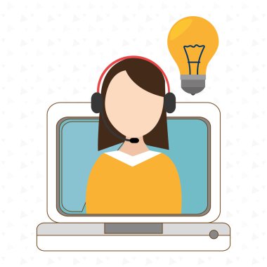 kişi ve ampul tasarım