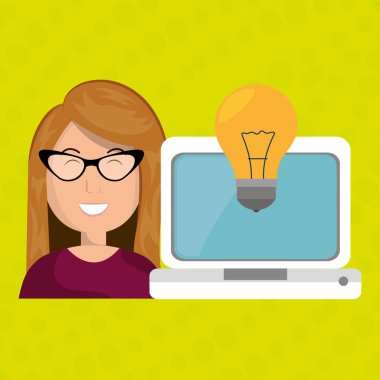 kişi ve ampul tasarım