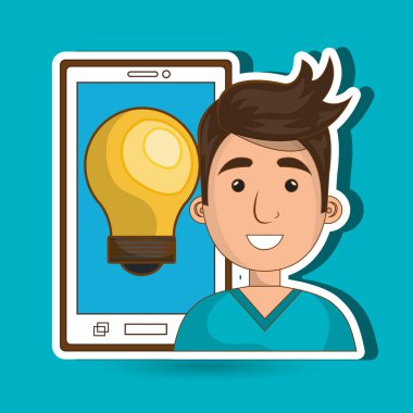 kişi ve ampul tasarım