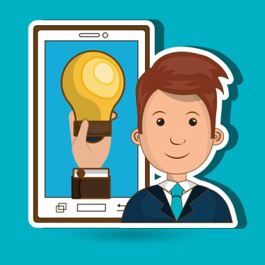 kişi ve ampul tasarım