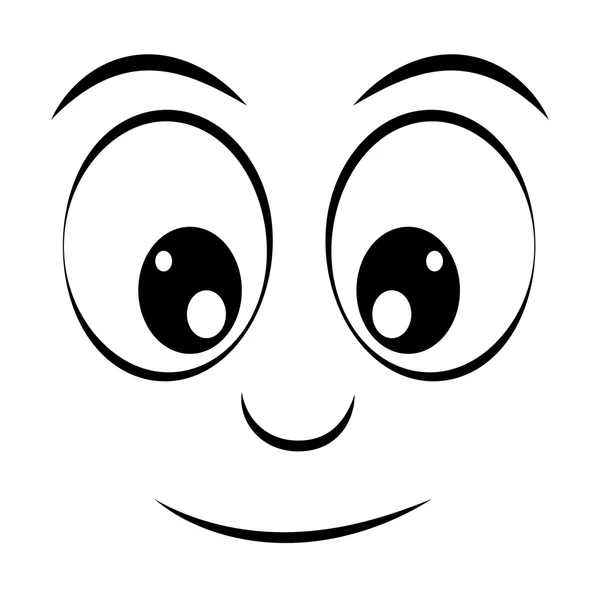 Tvář emotikonu, samostatný ikony designu — Stockový vektor
