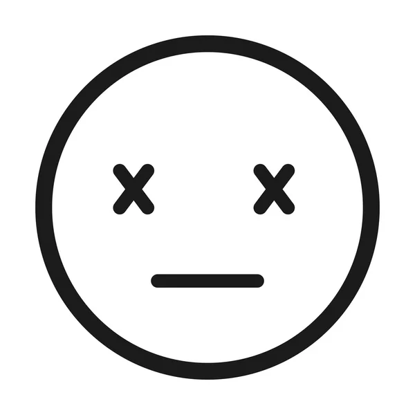 Face emoticon design ícone isolado —  Vetores de Stock