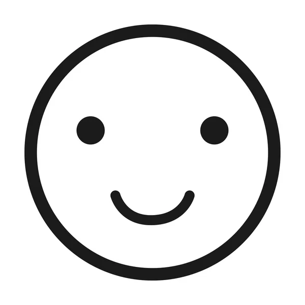 Happy face emoticon изолированный дизайн иконок — стоковый вектор