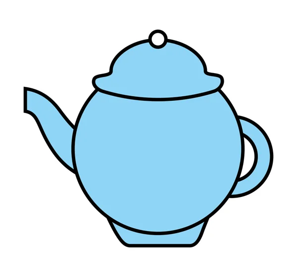 Чайник ізольований дизайн значка — стоковий вектор