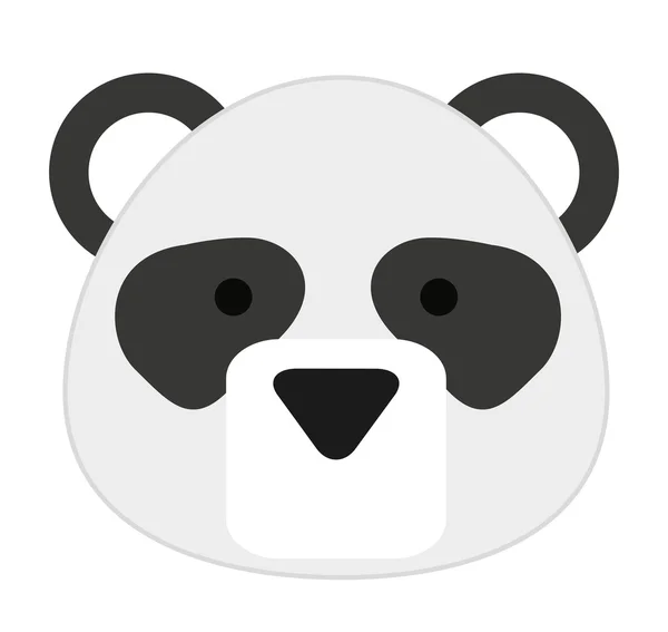 Lindo panda aislado icono de diseño — Archivo Imágenes Vectoriales