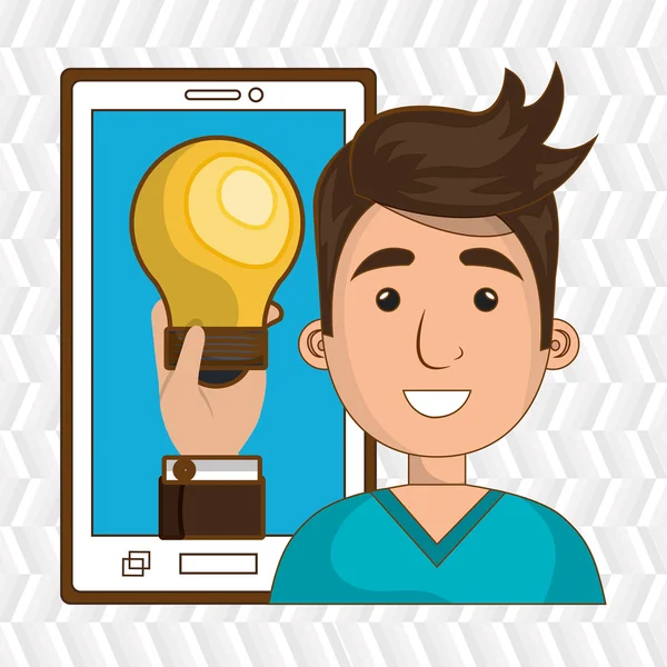 kişi ve ampul tasarım