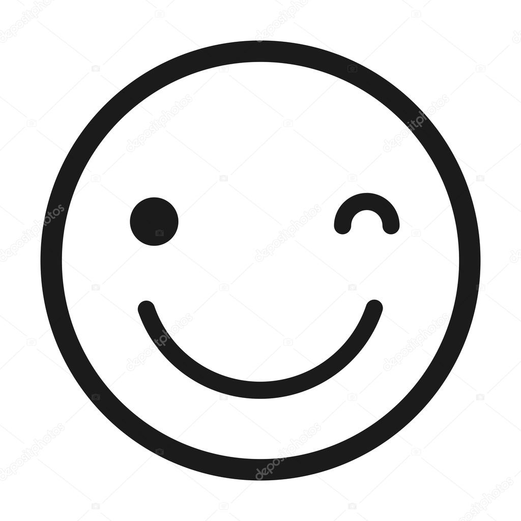 幸せそうな顔の絵文字アイコンのデザインを分離しました ストックベクター C Yupiramos