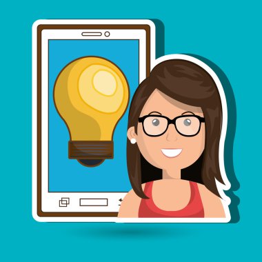 kişi ve ampul tasarım