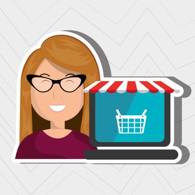 İş internet online e-ticaret satın