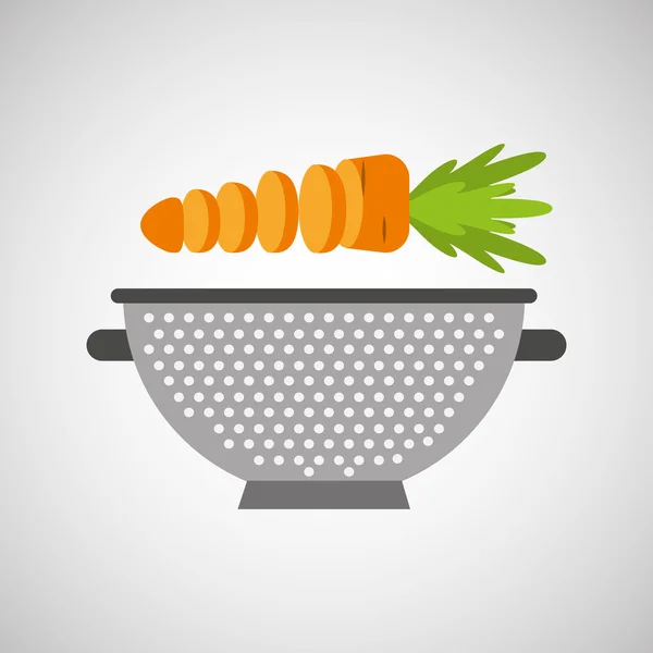 Küchengeräte Lebensmittel Kochgeschirr — Stockvektor
