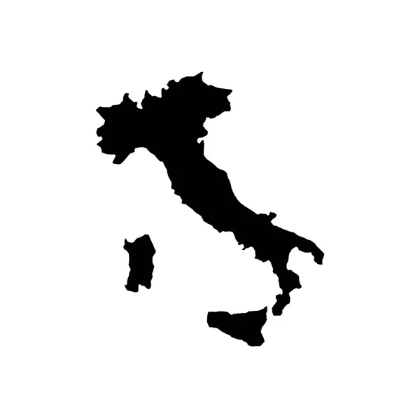 Icono del mapa. Italia cultura diseño. Gráfico vectorial — Vector de stock