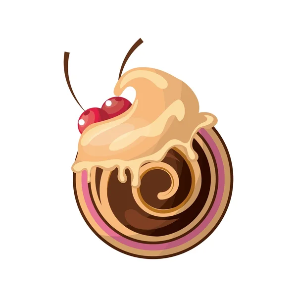 Dessert icoon. Bakkerij ontwerp. Vectorafbeelding — Stockvector