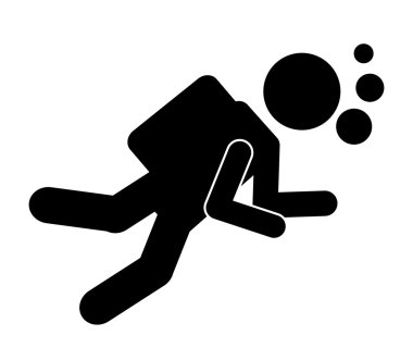 Dalış izole spor simgesi tasarım