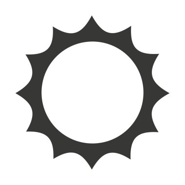 izole güneş simgesi tasarım