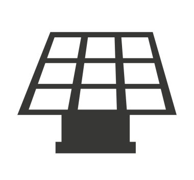 Panel güneş izole simge tasarım