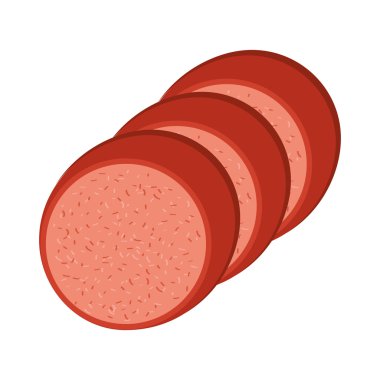 sosis kasaplık izole simgesi