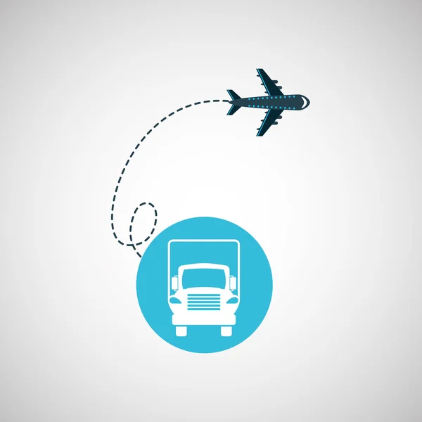 Transport przesyłki — Wektor stockowy