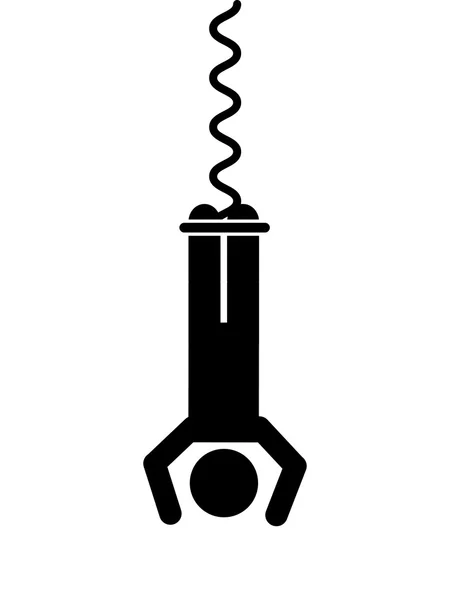 Bungy saltar diseño icono aislado — Vector de stock