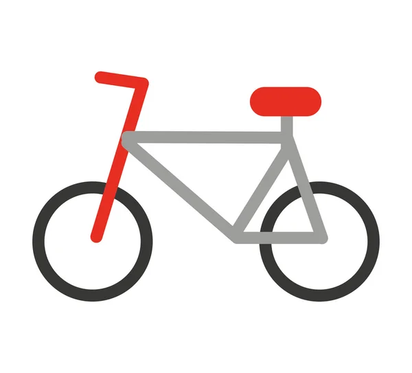 Fiets silhouet geïsoleerd pictogram ontwerp — Stockvector