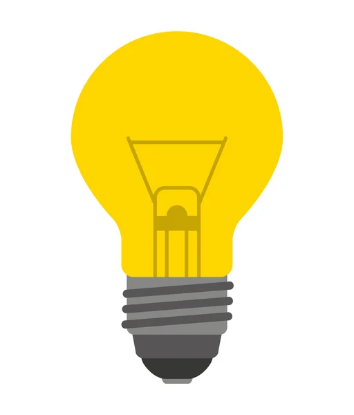 Luz da lâmpada design ícone isolado — Vetor de Stock