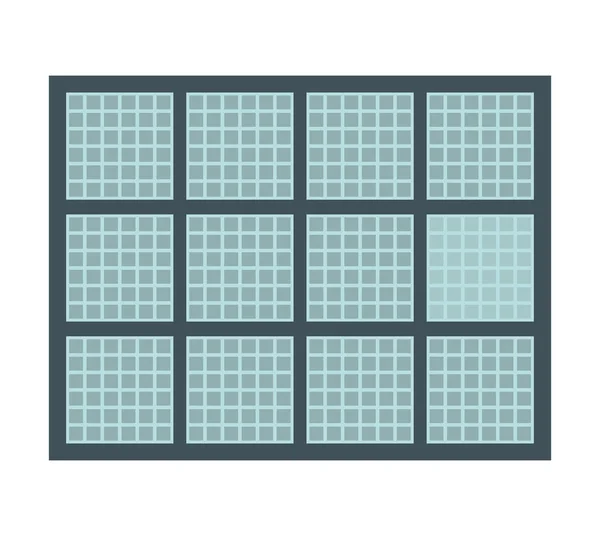 Panel solar  isolated icon design — Stock Vector