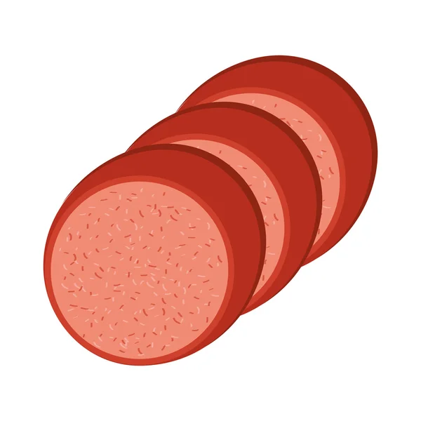 Projeto de ícone isolado carnificina salsicha — Vetor de Stock