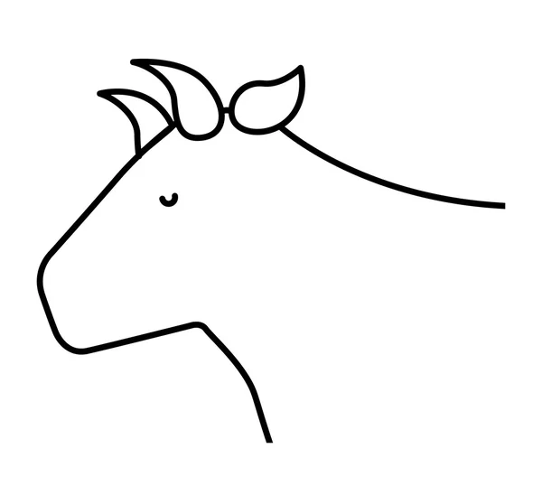 Vaca aislado icono de diseño — Archivo Imágenes Vectoriales