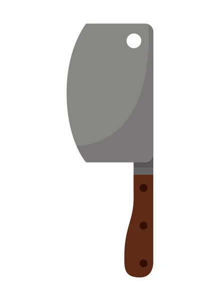 分離された肉屋のナイフのアイコン デザイン — ストックベクタ