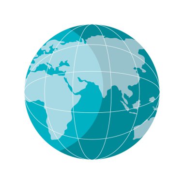 Dünya gezegeni izole kutsal kişilerin resmi, vektör çizim.