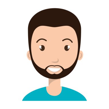 Gençler profil tasarım karikatür.