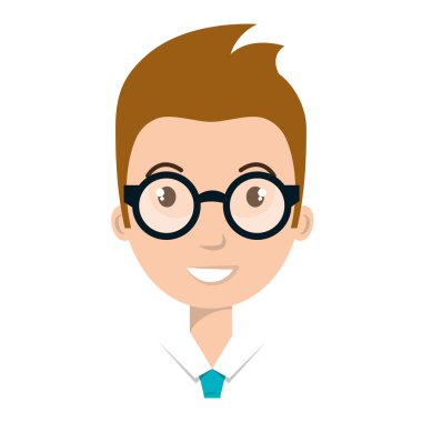 Gençler profil tasarım karikatür.