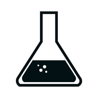 Örnek bilimsel test izole simgesi.