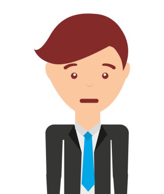 işadamı avatar izole simgesi