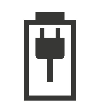 Pil durumu simgesini izole