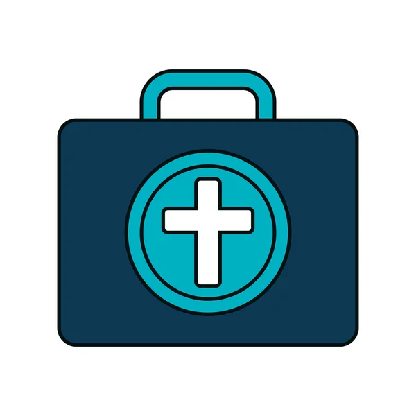 Medical heatlhcare isolated icon graphic design. — Stock Vector