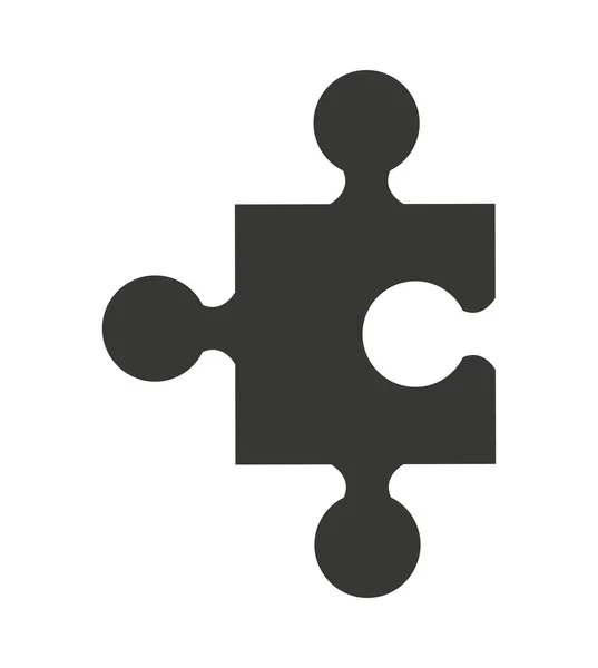 Puzzle kus izolované ikony designu — Stockový vektor