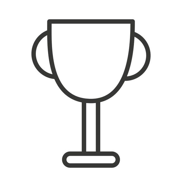 Trophy cup isolated icon design — Stock Vector