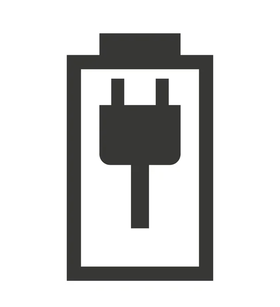 Ladezustand der Batterie isoliertes Icon-Design — Stockvektor