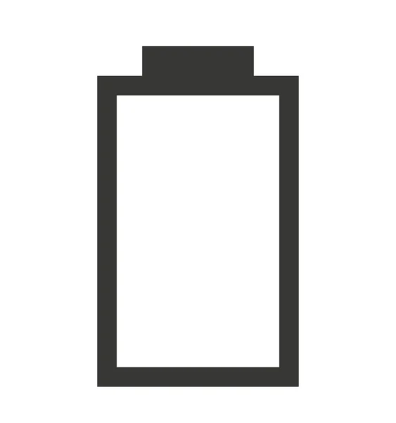 Low Battery status isolated icon design — Stock Vector