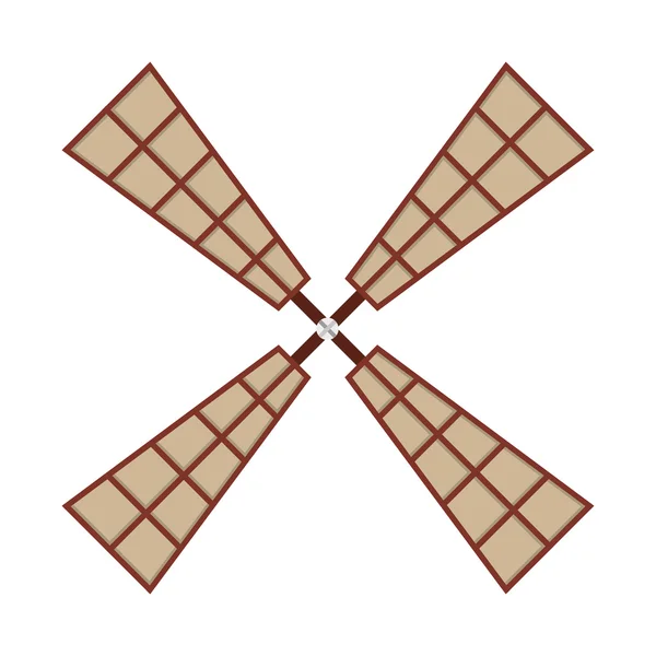 Windmill farm isolated icon design — Stock Vector