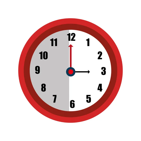 Time and clock isolated graphic design, vector illustration. — Stock Vector