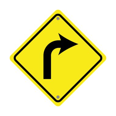 trafik işareti simgesi tasarım izole