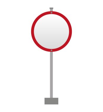 trafik işareti simgesi tasarım izole