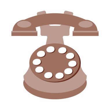 eski izole telefon simgesi tasarım