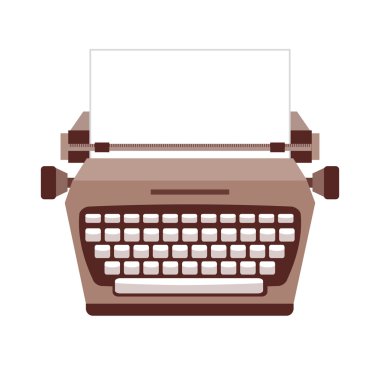 izole daktilo simgesi tasarım