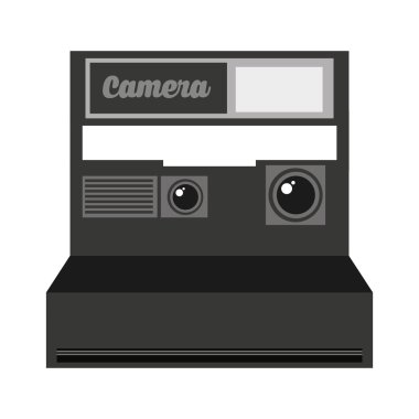 Retro kamera simgesi tasarım izole